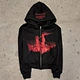 cropped zip hoodie